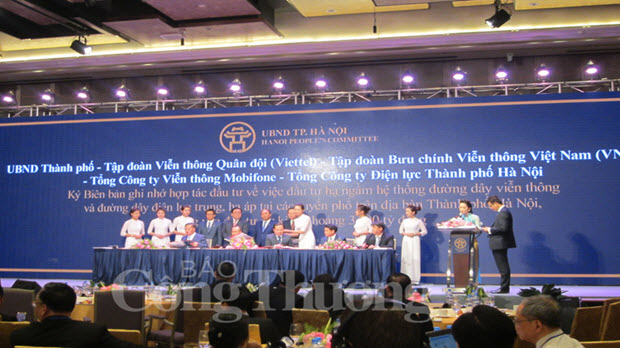 Hà Nội: Sẽ đầu tư 3.500 tỷ đồng hạ ngầm hệ thống dây, cáp viễn thông, điện lực